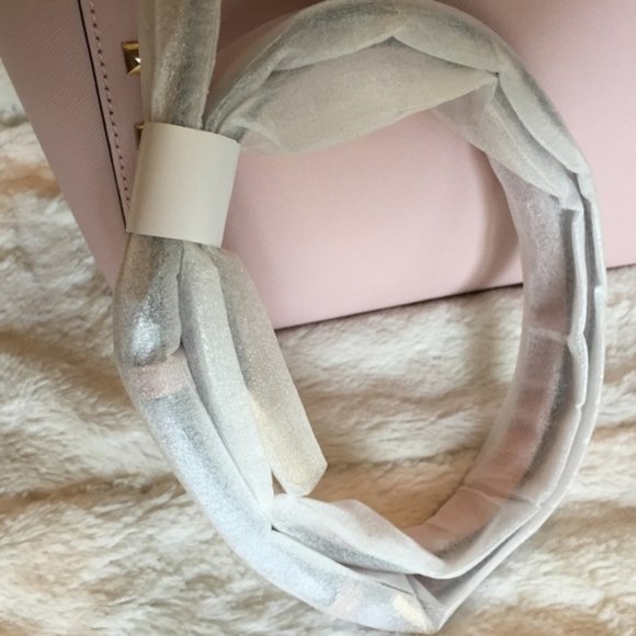 Michael Kors Sandrine Large Studded Saffiano Pink Leather NWT - Picture 5 of 8